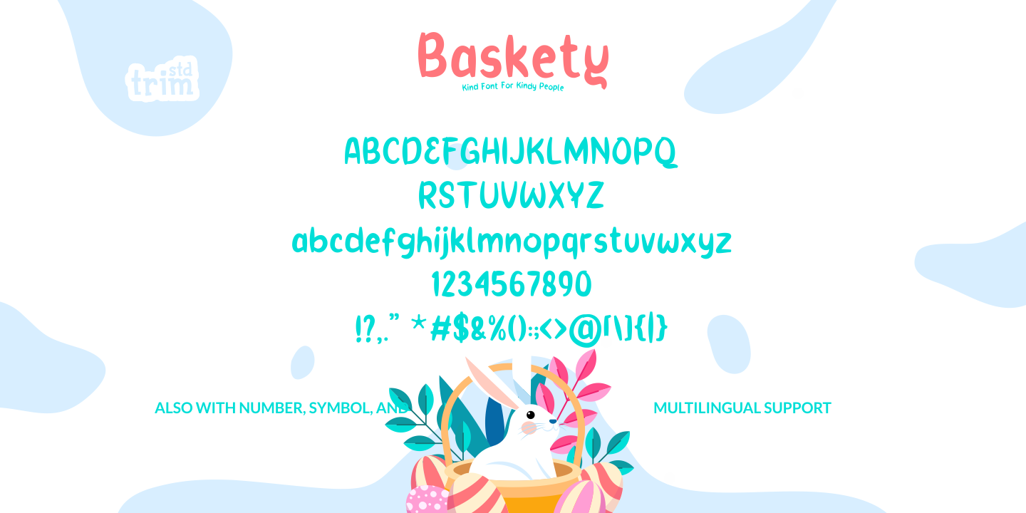 Ejemplo de fuente Baskeyt Regular